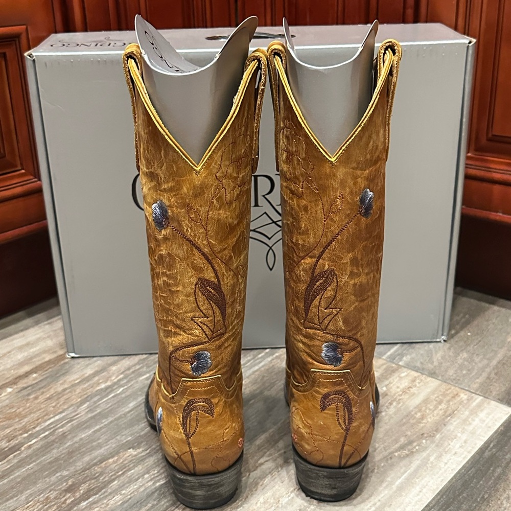 Old Gringo Marsha Butter Cowboy Boots Floral Embroidery Flower Western Rare - Picture 5 of 8